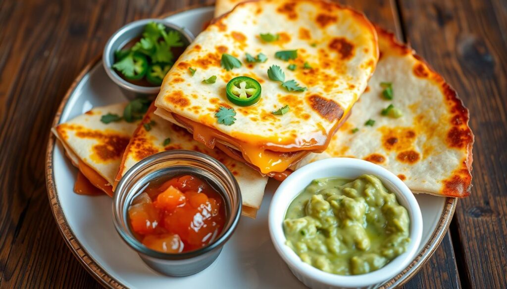 Crispy quesadillas