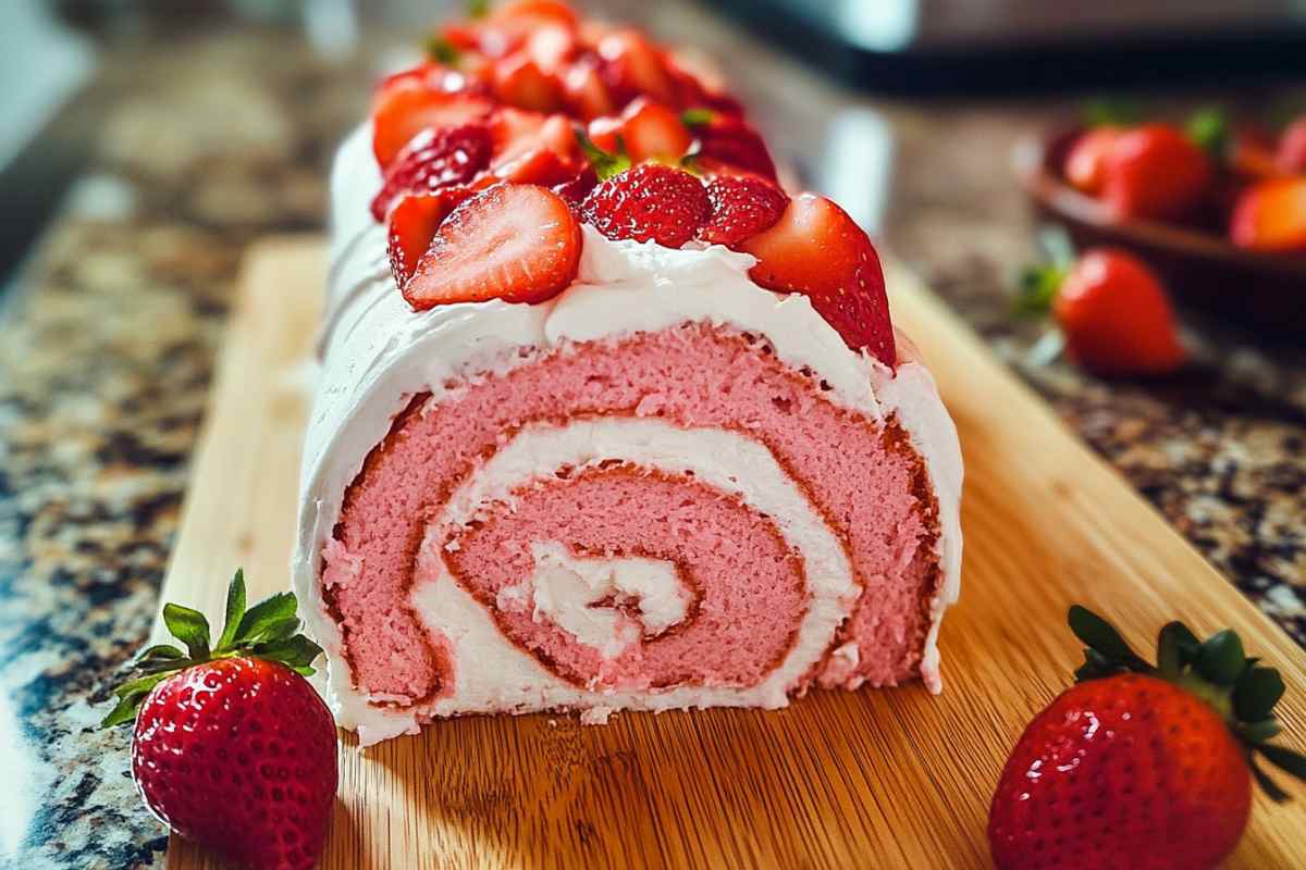 Strawberry Roll Cake